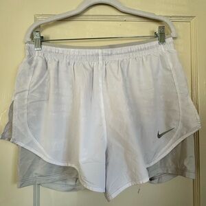Nike Women's Light Gray Athletic Shorts